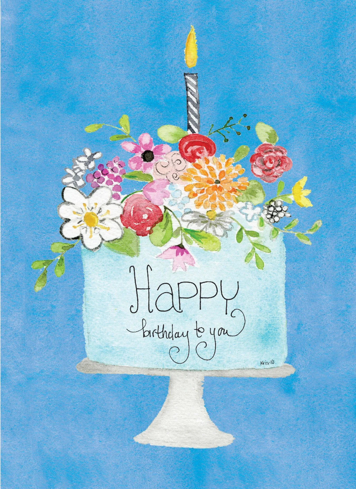 Cake Bouquet Birthday Card