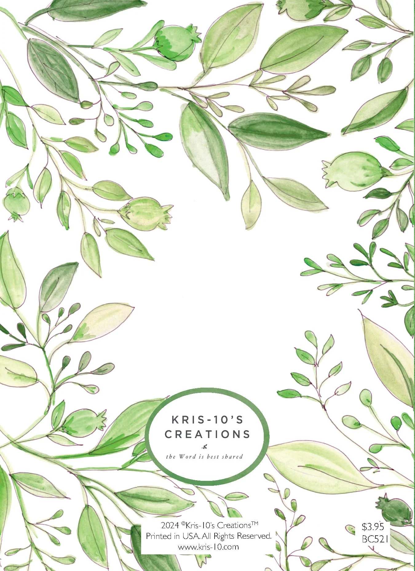 Cake Greenery Birthday Card - Image 2