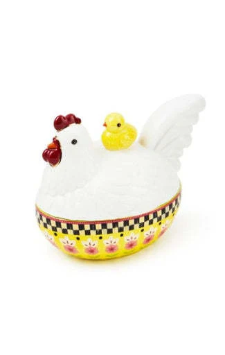 Calico Oval Lidded Chicken Dish - Image 2