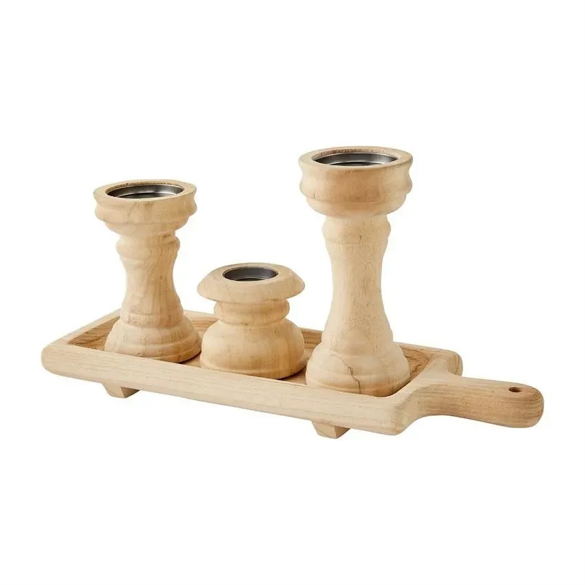 Candlestick Tray Set