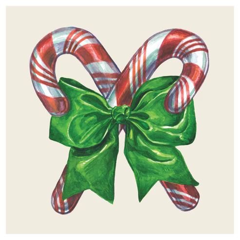 Candy Cane Cocktail Napkin
