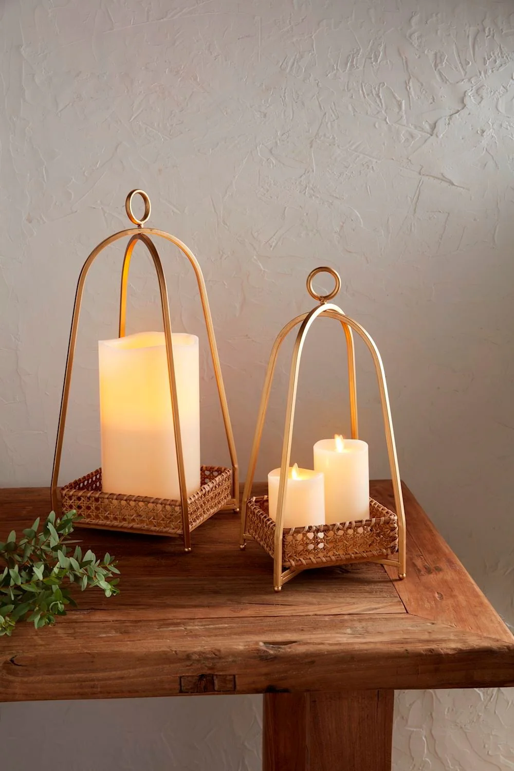 Cane Tray Lantern - Image 4