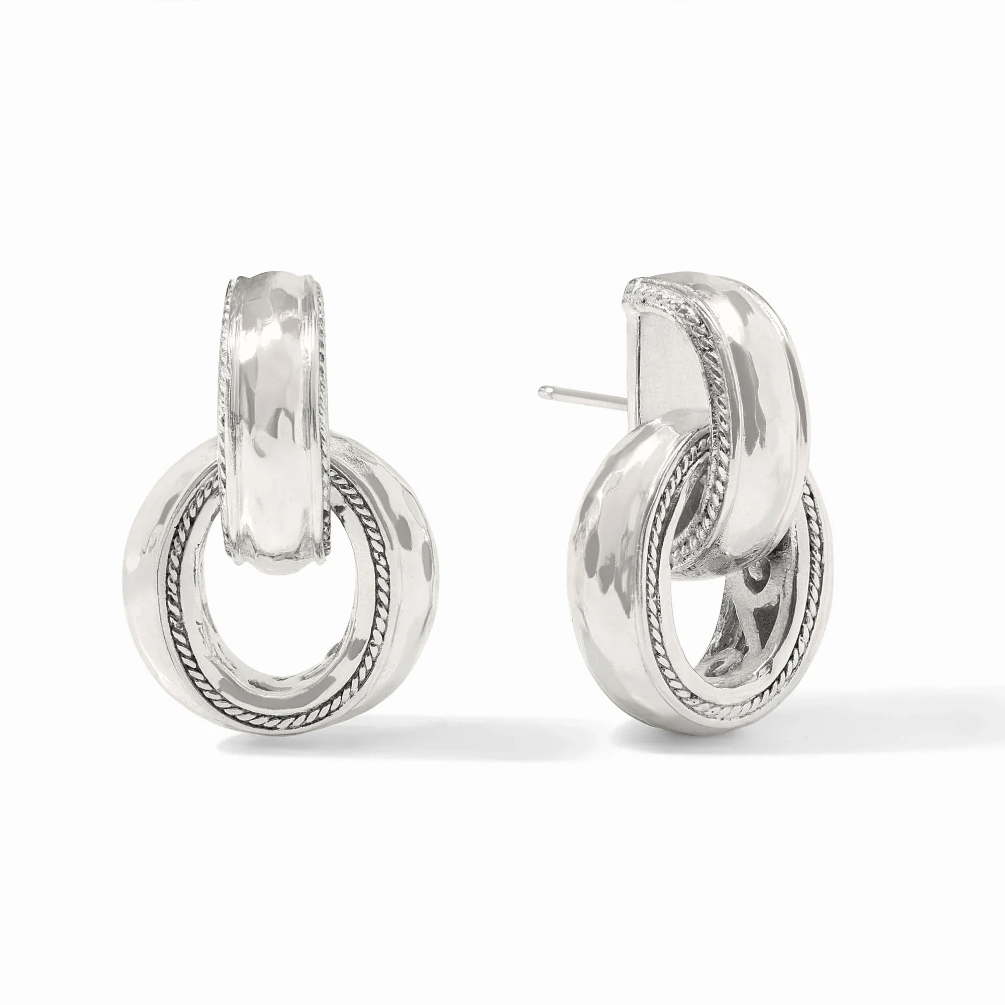Cannes Doorknocker Earring Silver