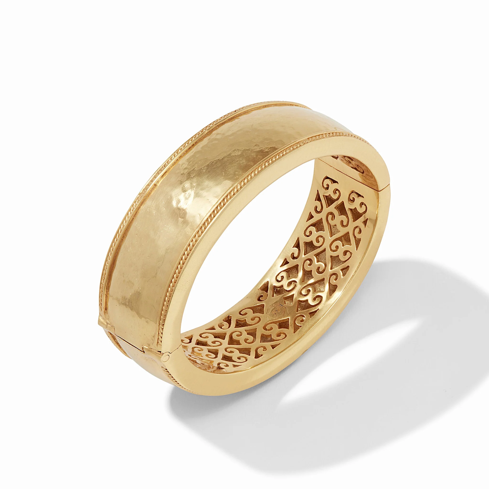 Cannes Statement Hinge Bangle Gold - Image 2