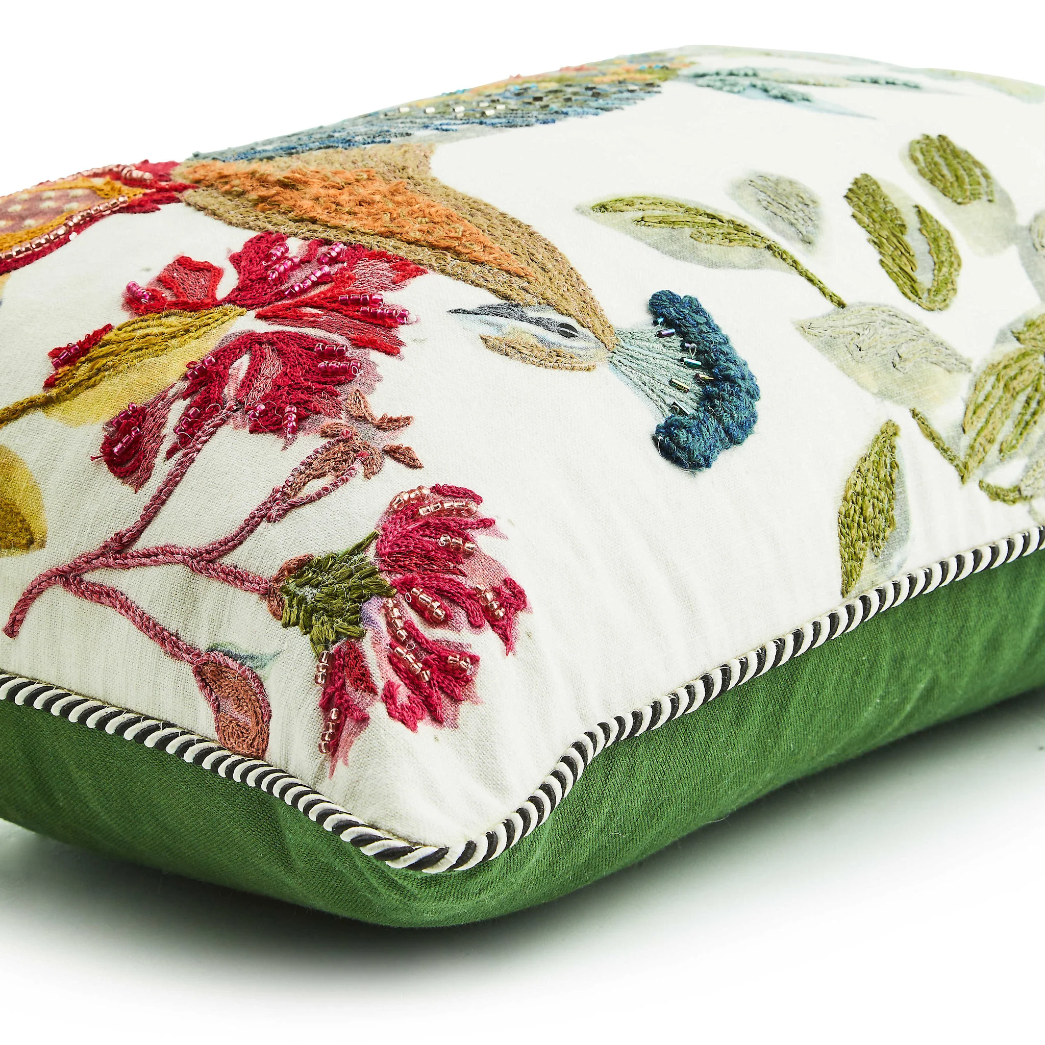 Carnivale Peacock Lumbar Throw Pillow - Image 2