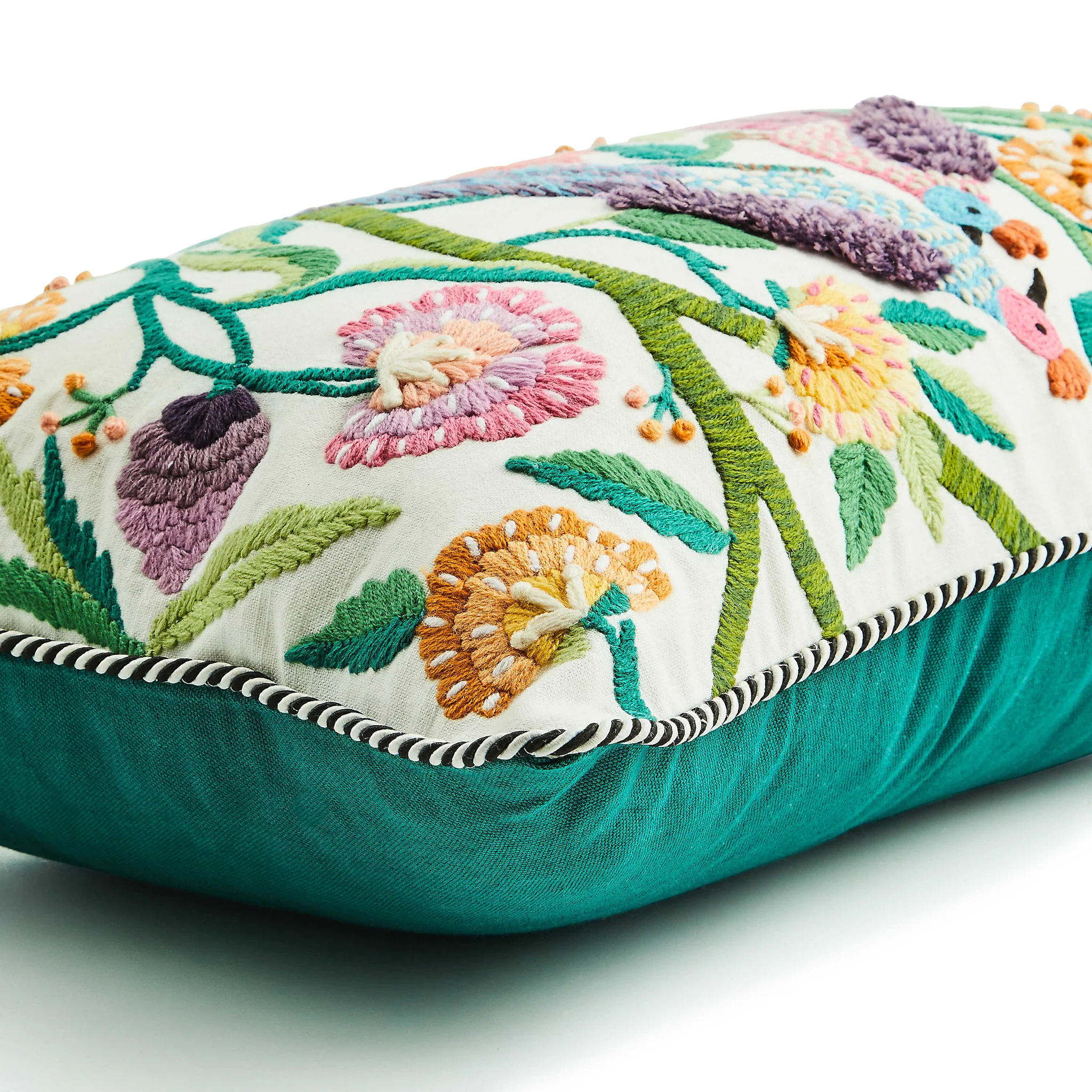 Carnivale Two Birds Lumbar Throw Pillow - Image 2