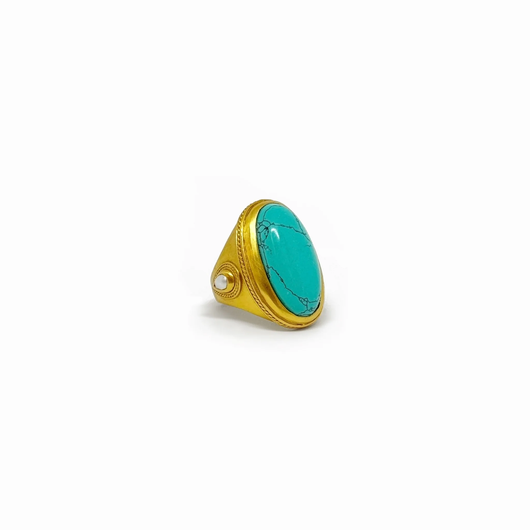 Cannes Statement Ring Gold - Image 8