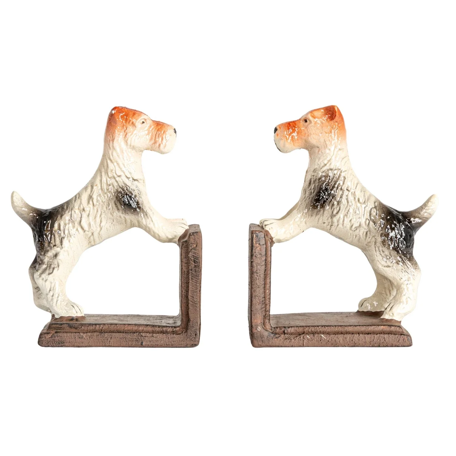 Cast Iron Jack Russell Terrier Bookends - Sold as Set - Image 2