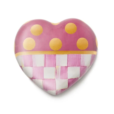 Ceramic Pink Dotty Heart