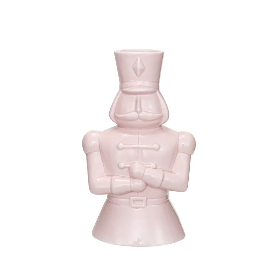 Ceramic Soldier Vase Pink