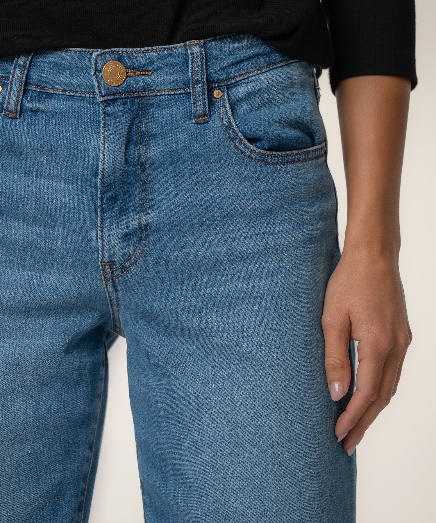 Charlotte High Rise Wide Leg with Raw Hem - Image 4