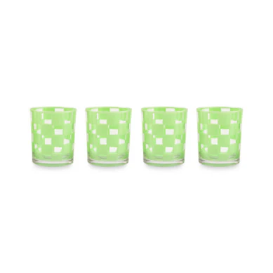 Check Acrylic Tumbler - Set Of 4 - Image 2