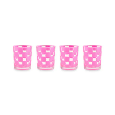Check Acrylic Tumbler - Set Of 4 - Image 3