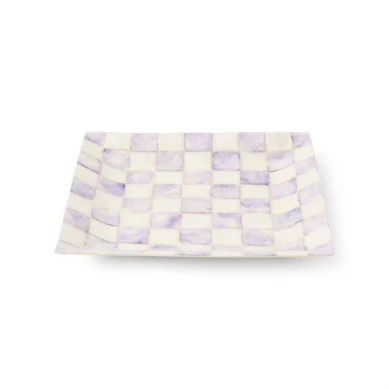 Check Capiz Catchall Tray - Image 4