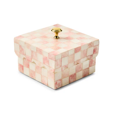 Check Capiz Scalloped Box - Image 3