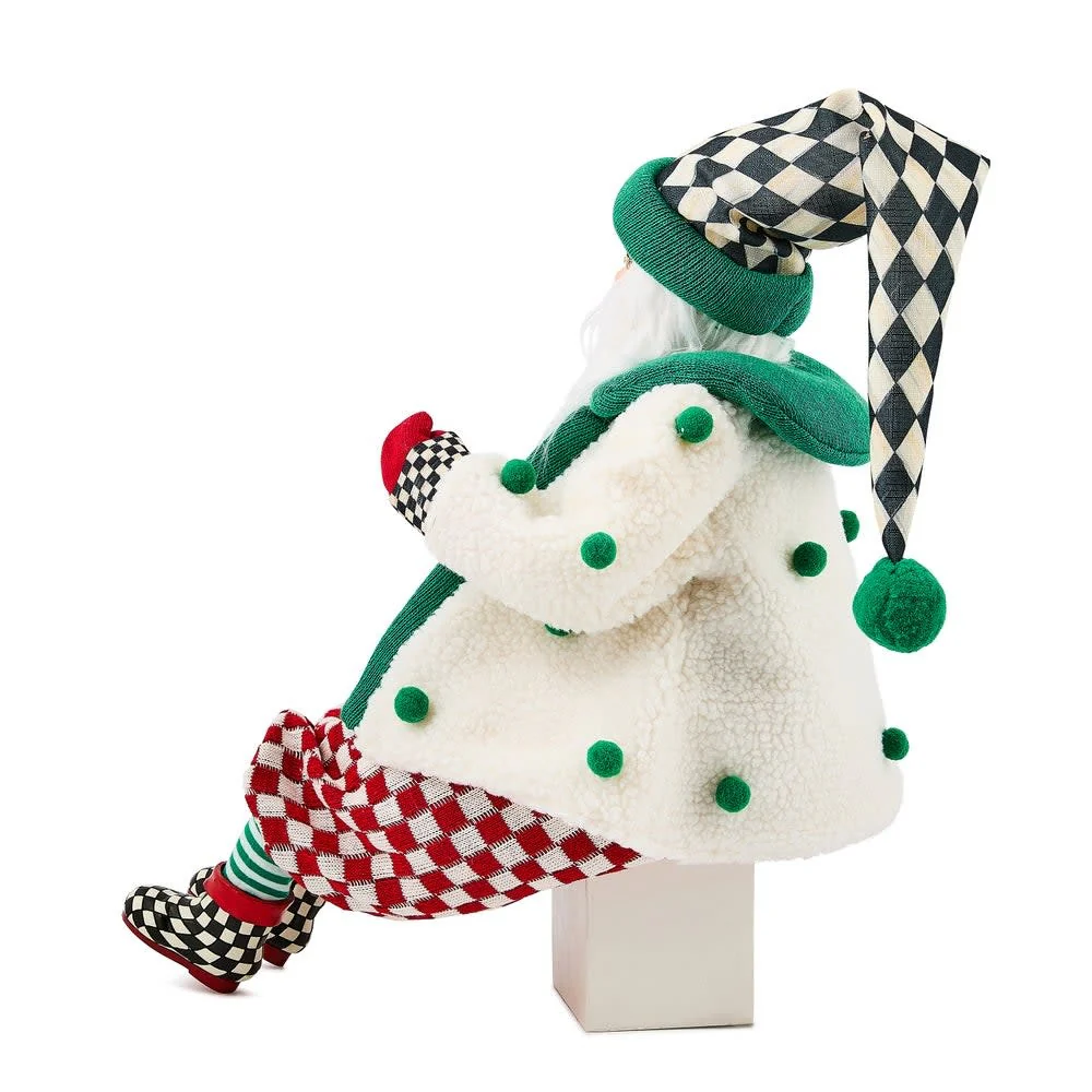Check It Out Jovial Fabric Santa - Image 2