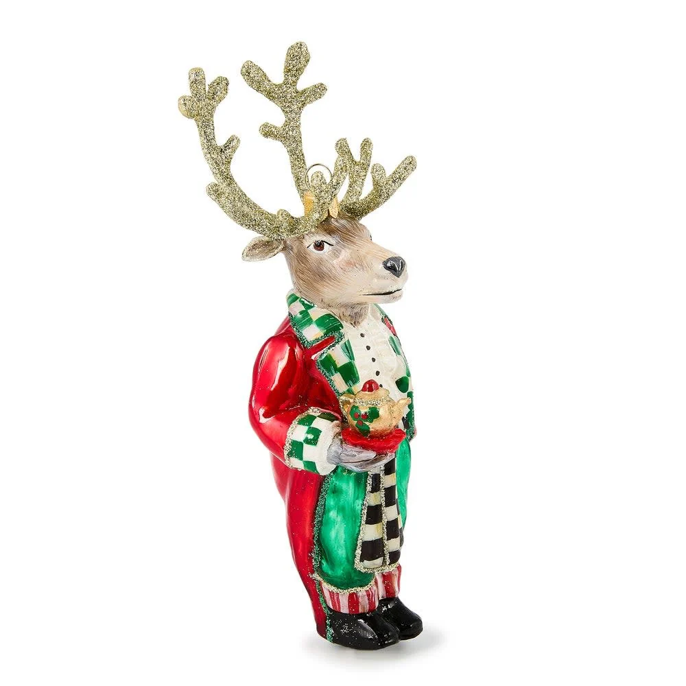 Check It Out Reindeer Butler Ornament - Image 2