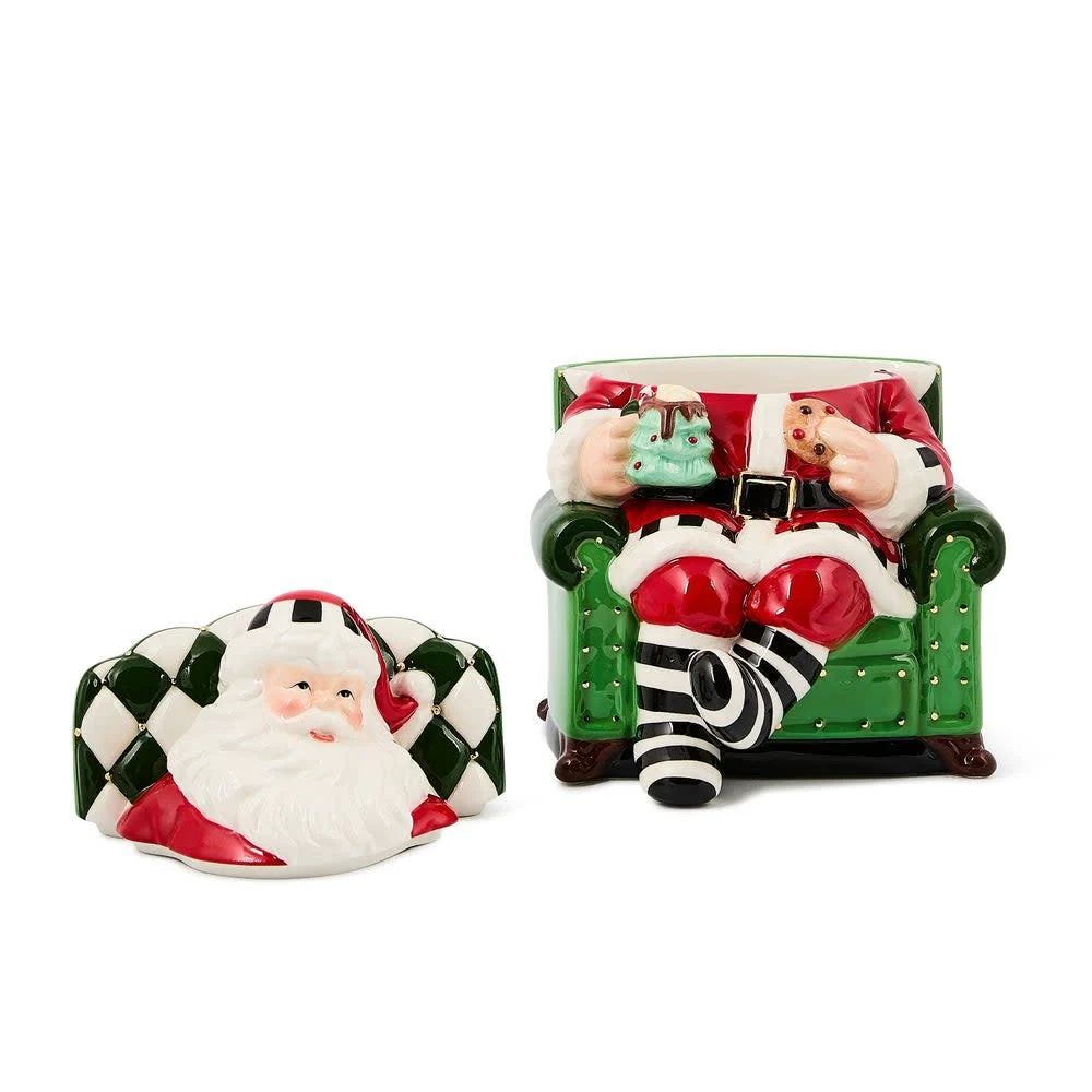 Check It Out Santa in Chair Cookie Jar - Image 2