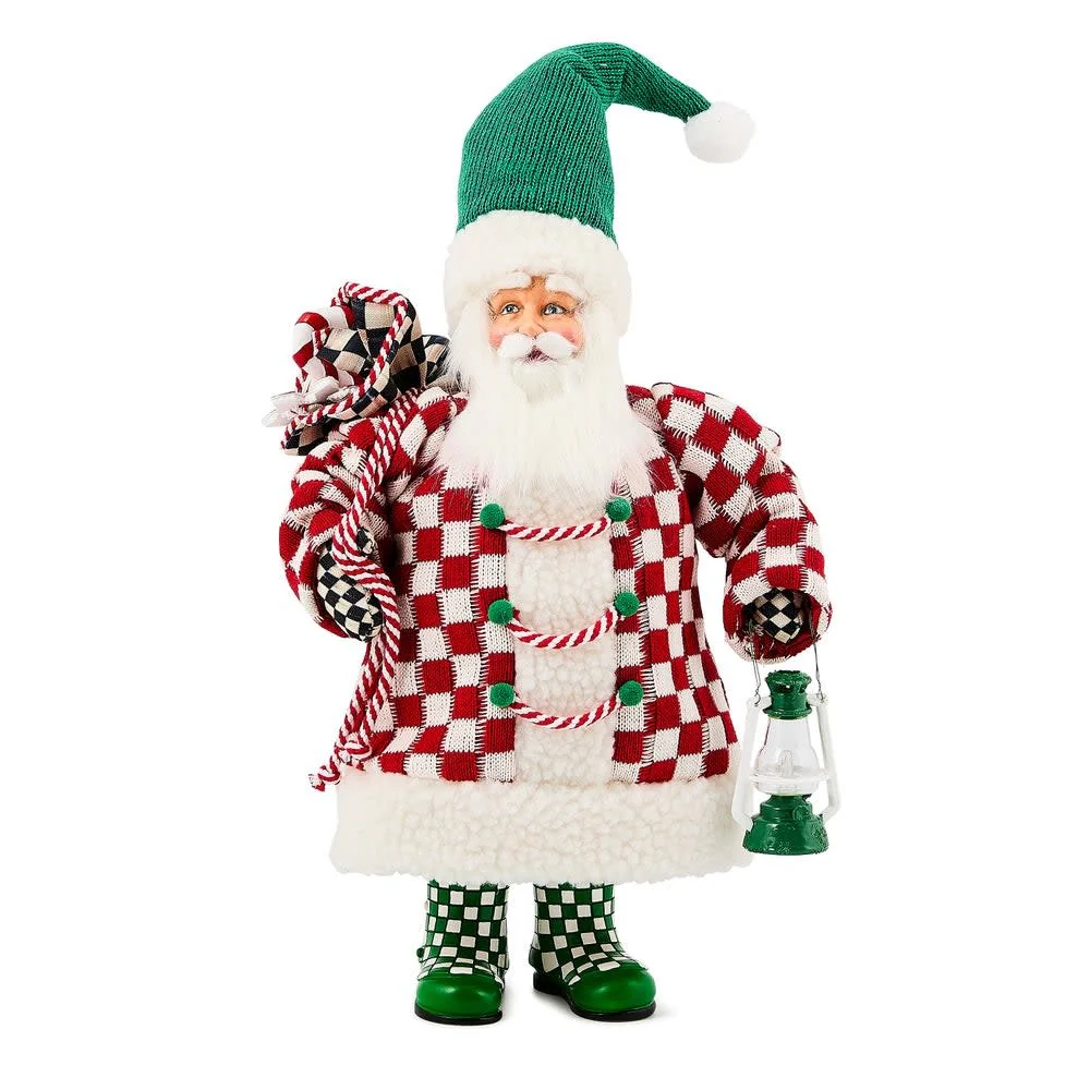 Check It Out Small Fabric Santa - Image 3