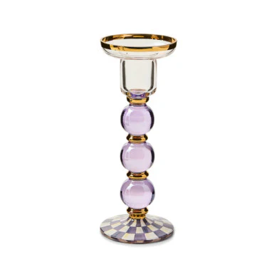Check Large Glass Candlestick