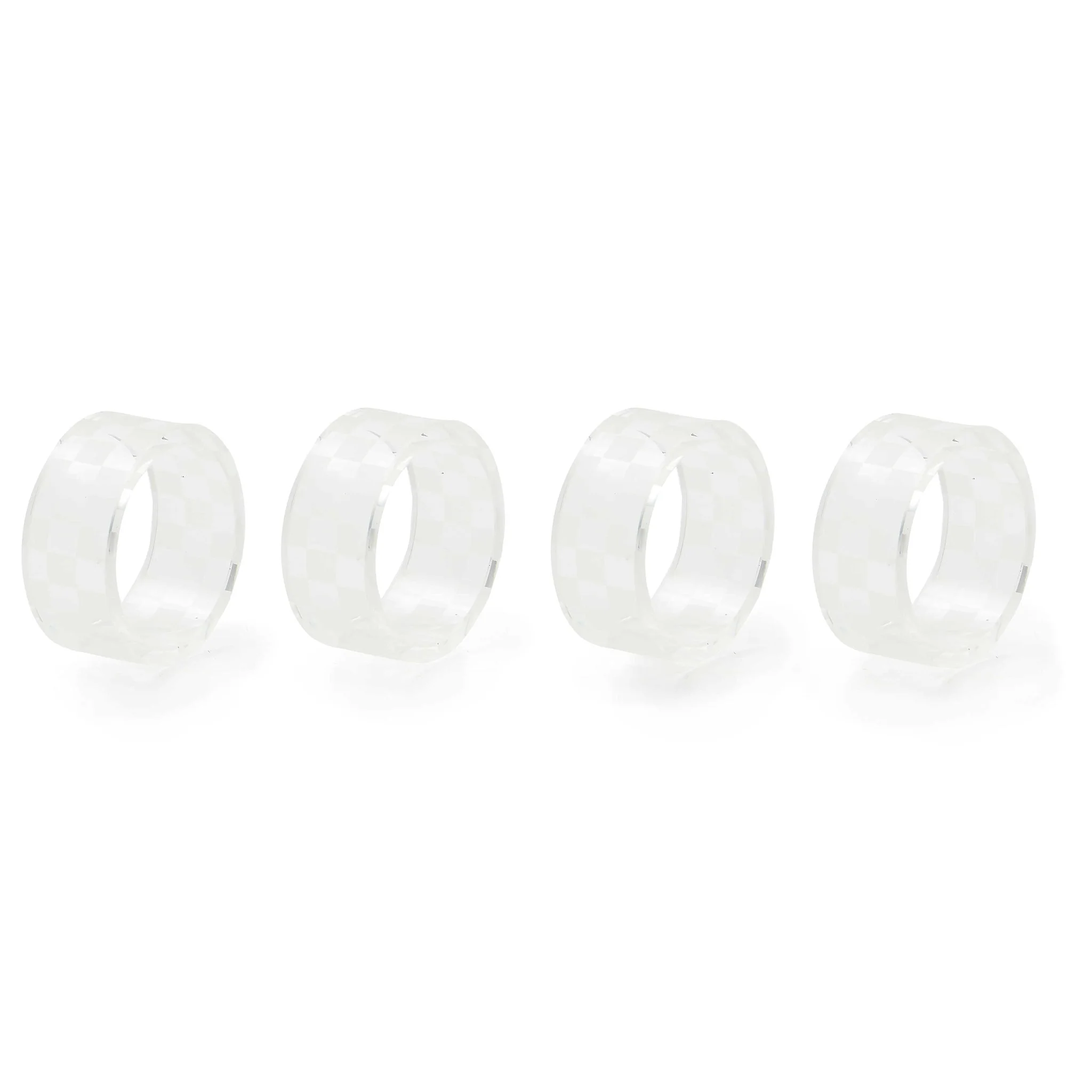 Check Napkin Rings - Sold as Set - Image 4