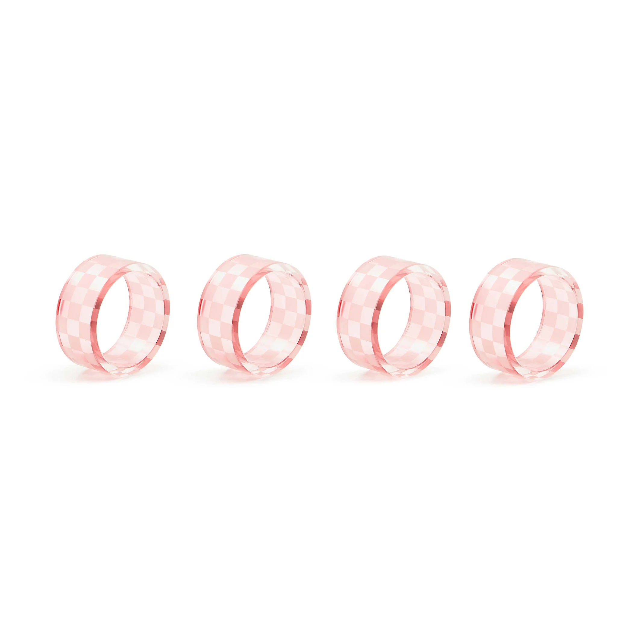 Check Napkin Rings - Sold as Set - Image 5