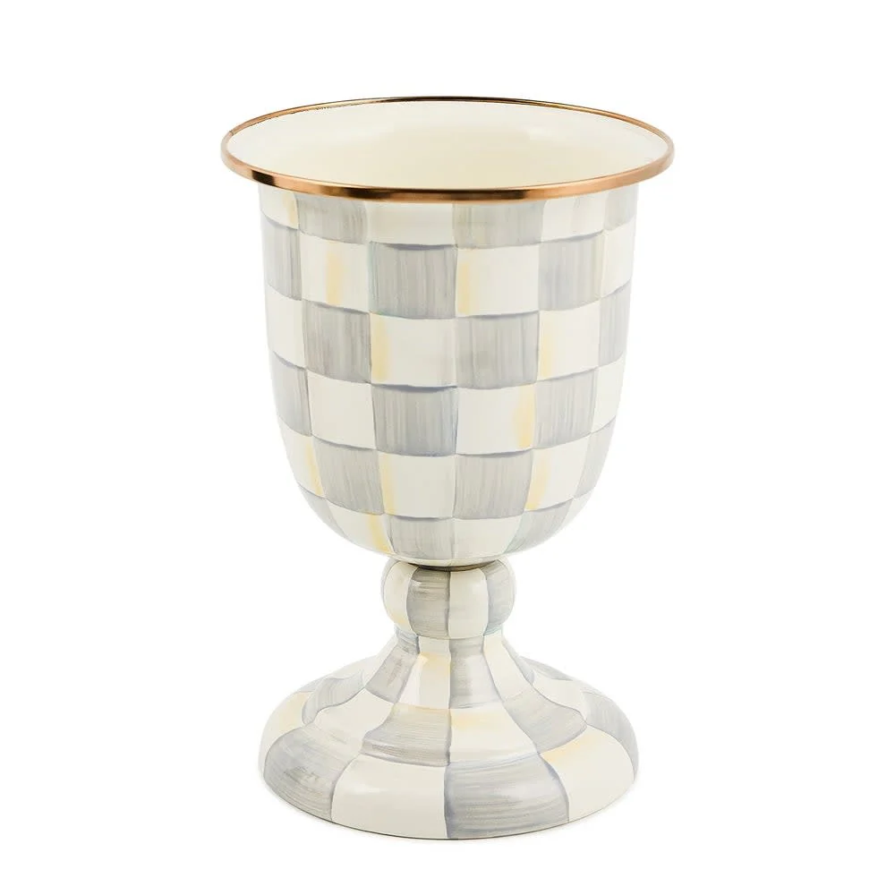 Check Pedestal Vase - Image 5