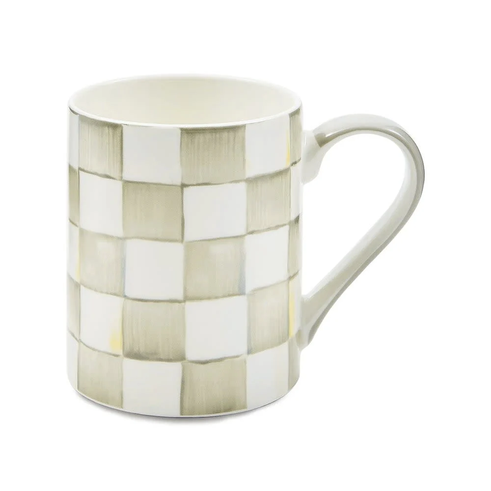 Check Porcelain Mug - Image 8