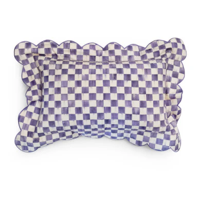 Check Reversible Scalloped Lumbar Throw Pillow - Image 5
