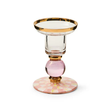 Check Small Glass Candlestick - Image 3