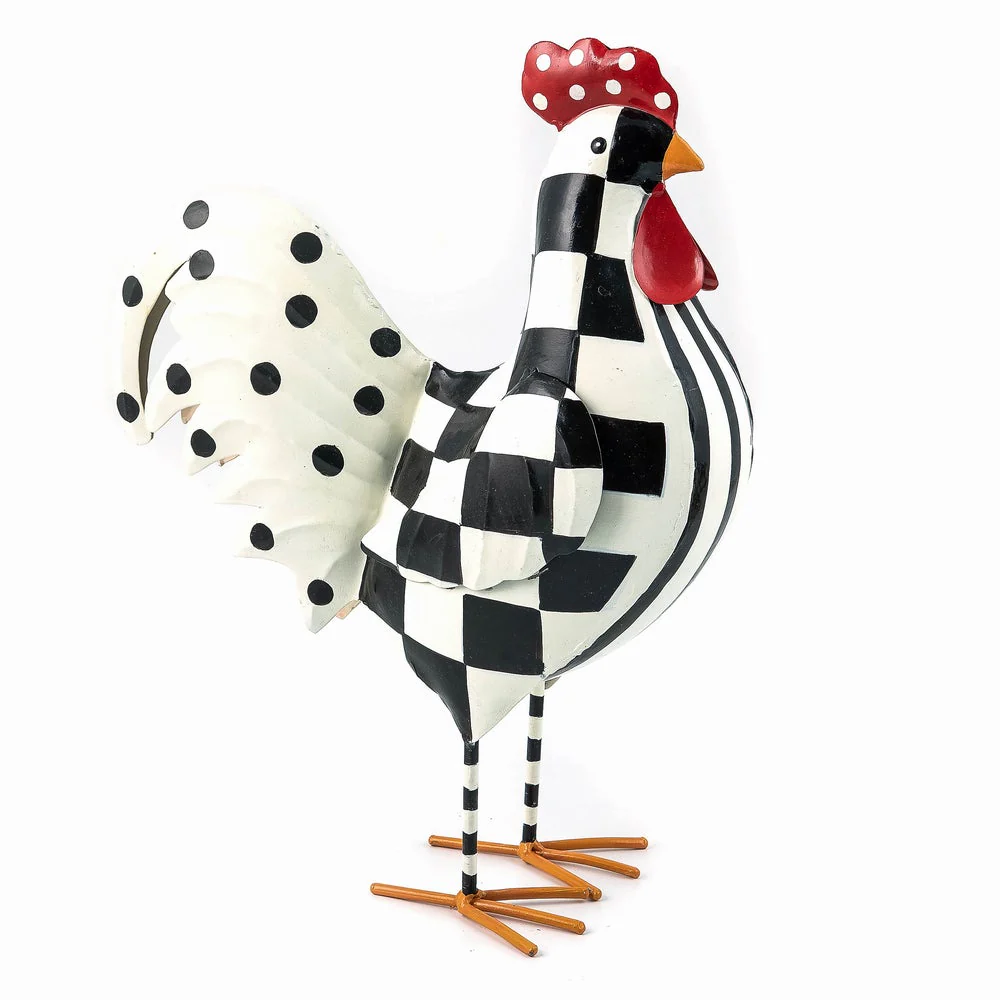 Checkerdot Rooster - Sold Individually - Image 3