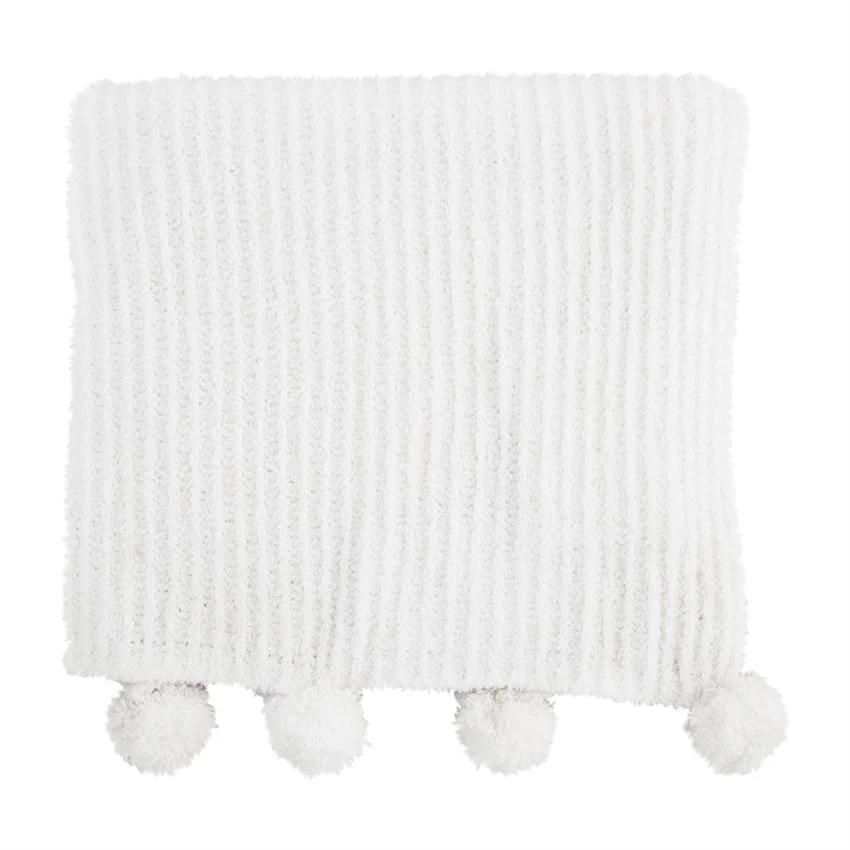 Chenille Pom Blanket - Image 3