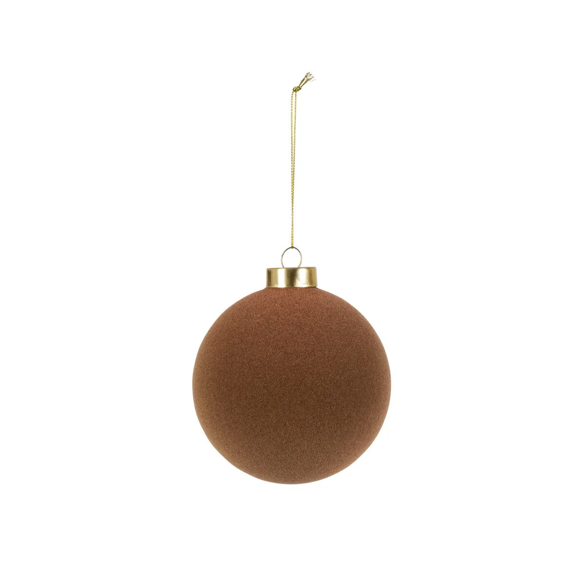 Chestnut Flocked Ornament - Image 4