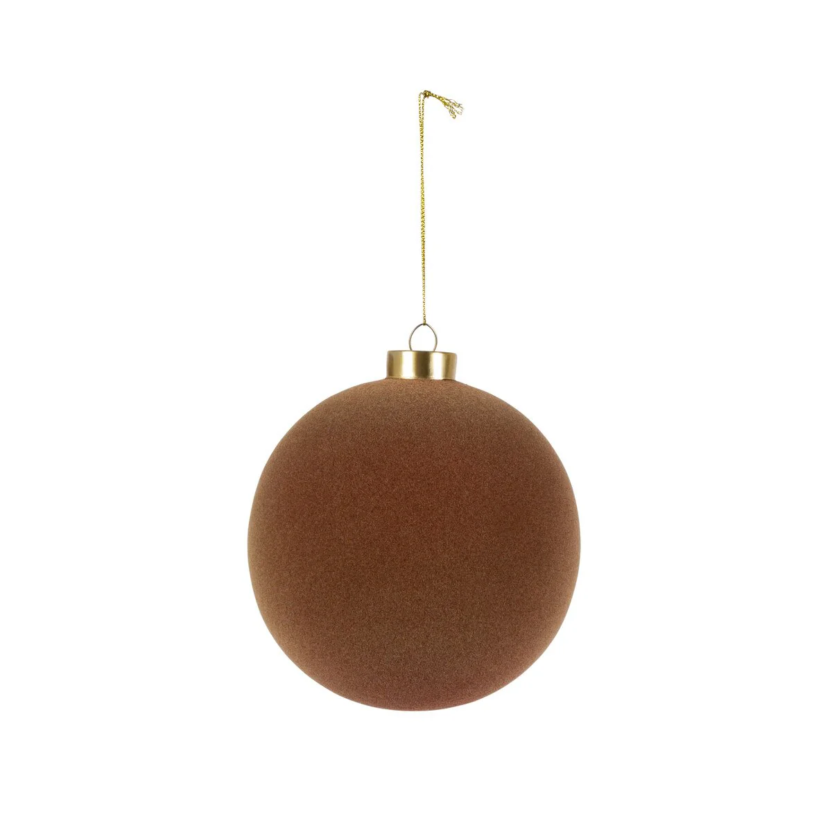 Chestnut Flocked Ornament - Image 5