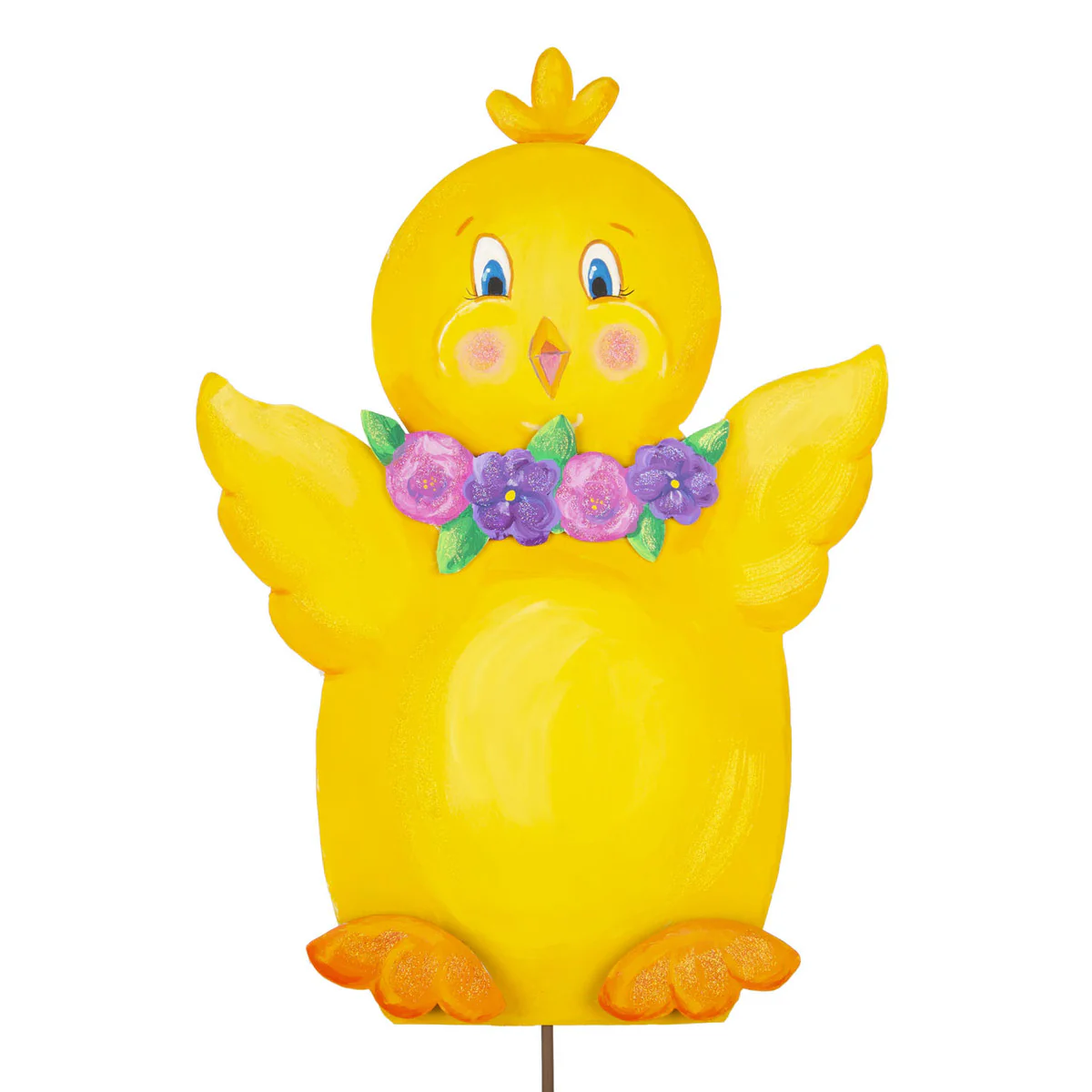 Chick With Pansy Collar