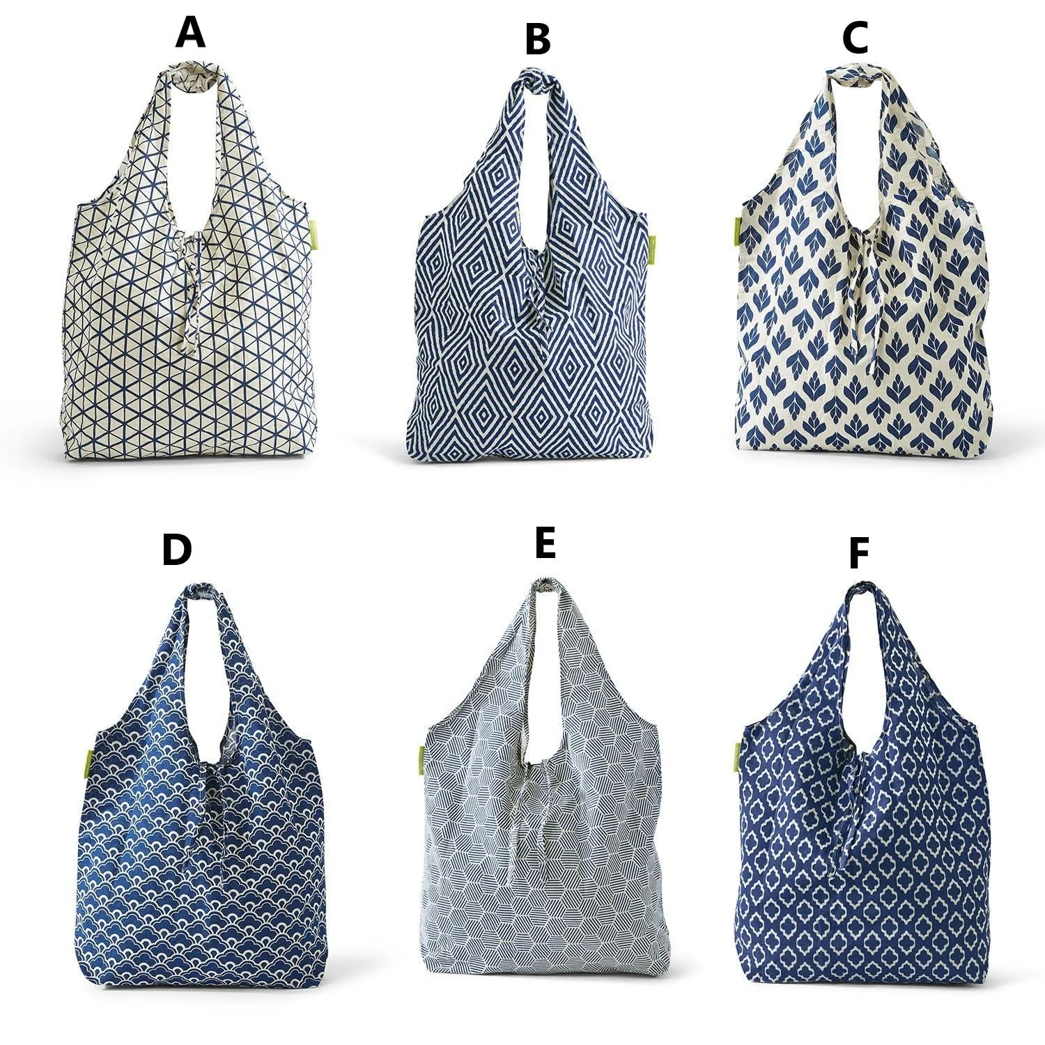 Chinoiserie Blue and White Reusable Market Bag