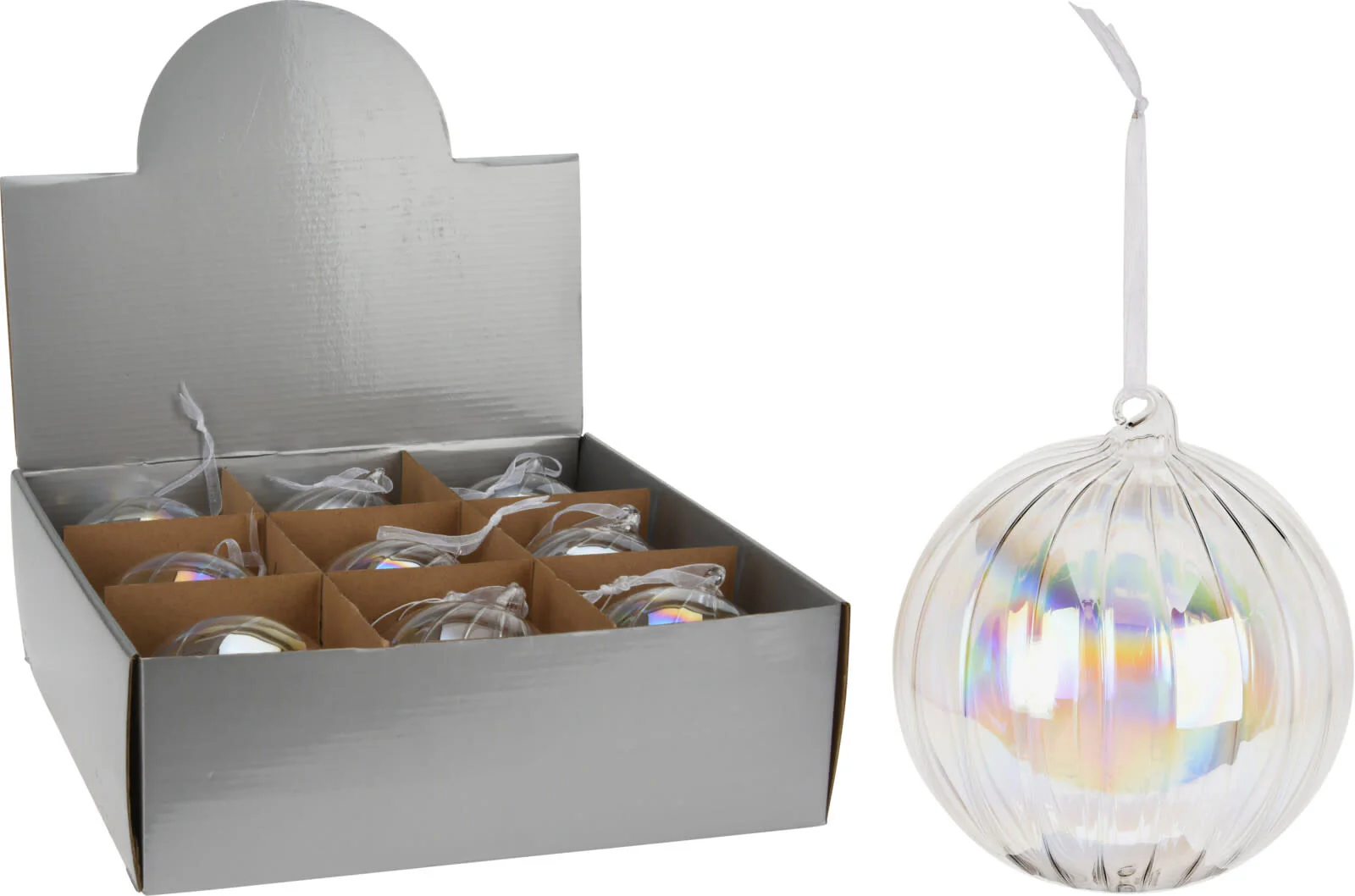 Christmas Ball Stripe Pearl