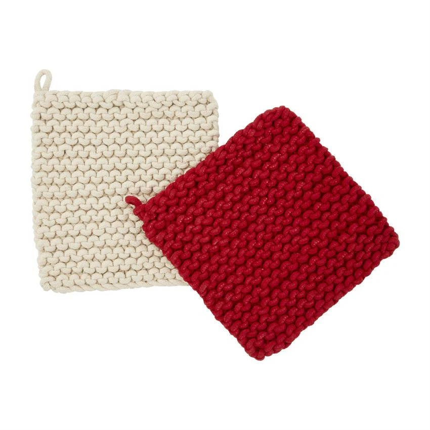 CHRISTMAS CROCHET POT HOLDER SET - Image 2