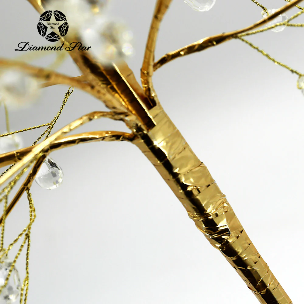 Christmas Gold Decorative Tree with Crystals - Image 4