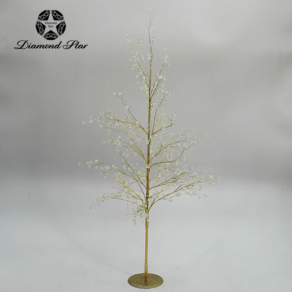 Christmas Gold Decorative Tree with Crystals - Image 5