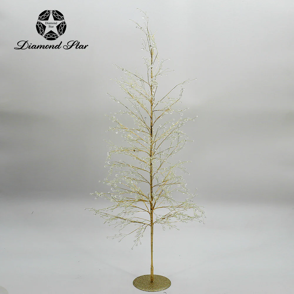 Christmas Gold Decorative Tree with Crystals - Image 6
