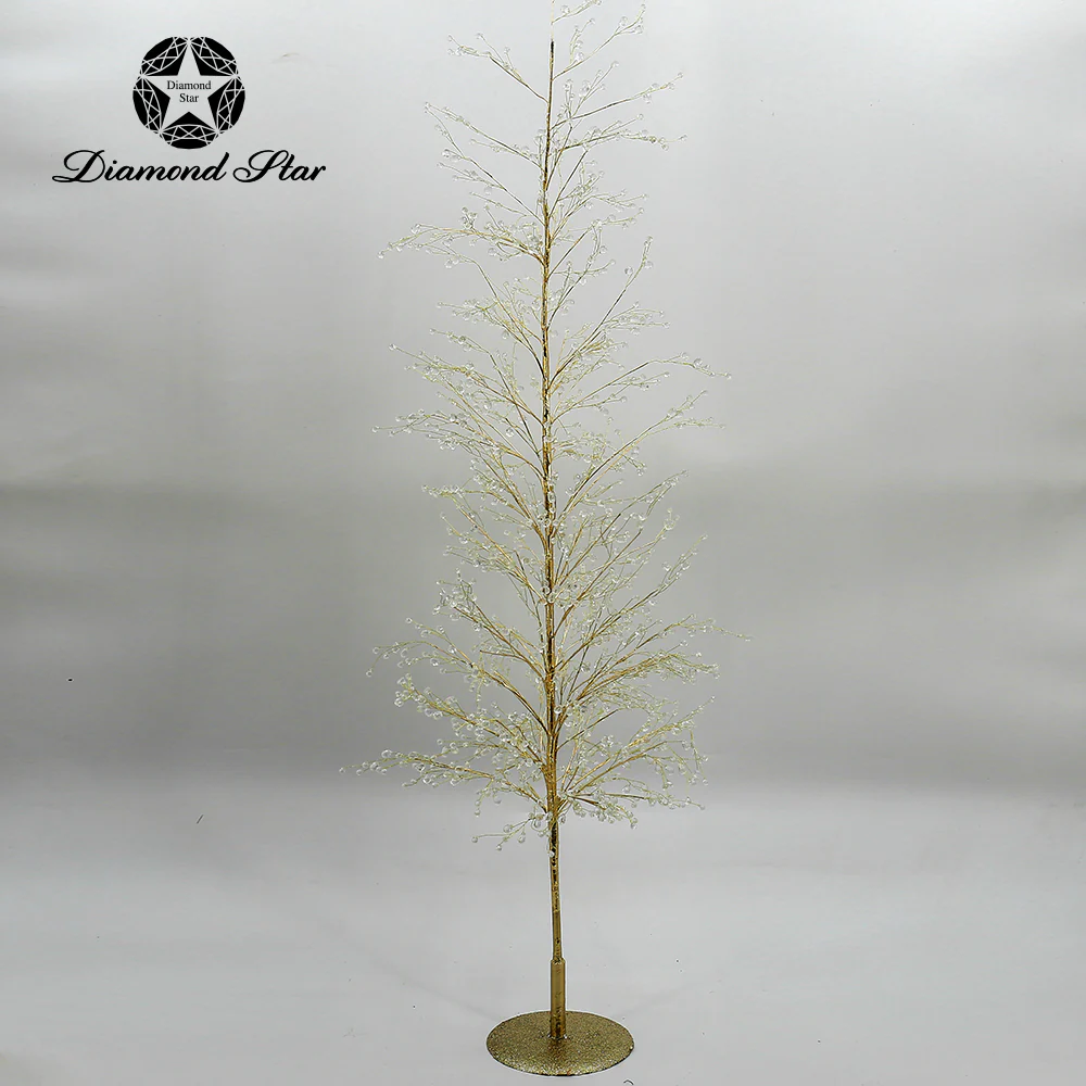 Christmas Gold Decorative Tree with Crystals - Image 7