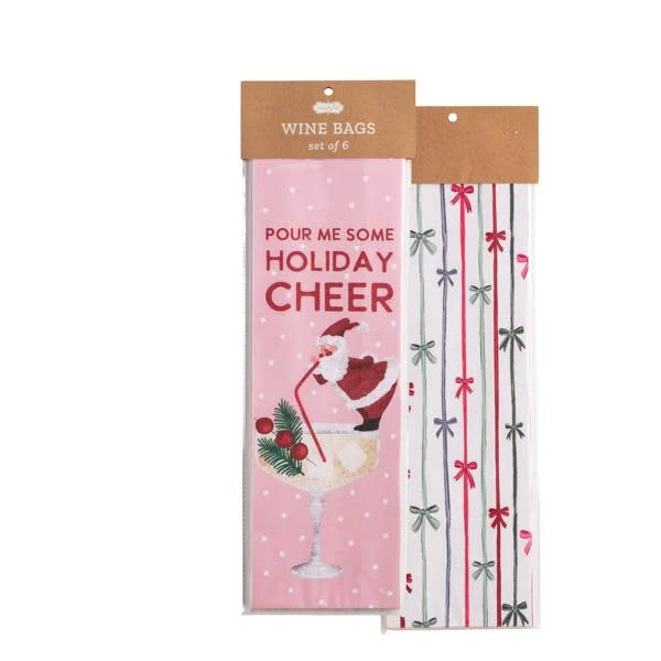 Christmas Paper Wine Bag Sets - Image 3