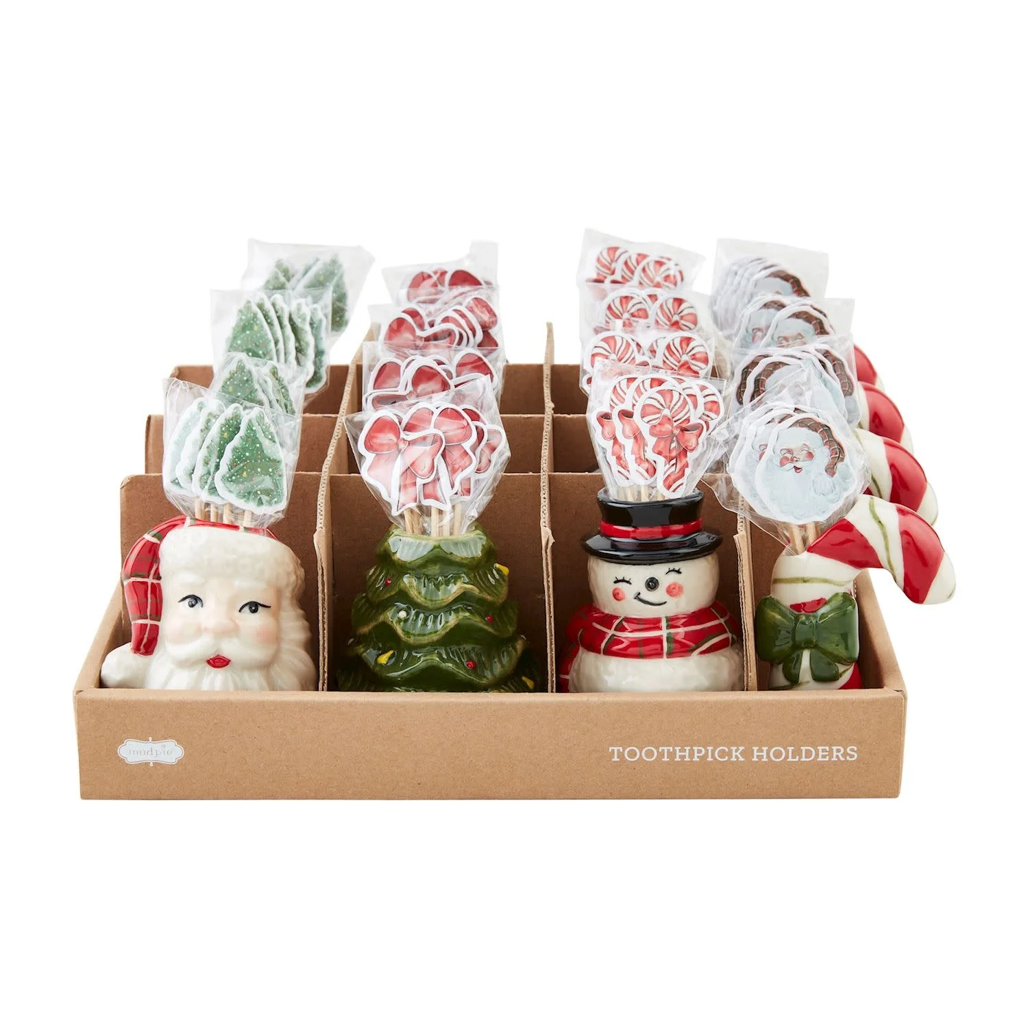 Christmas Toothpick Caddy  - Sold Individually