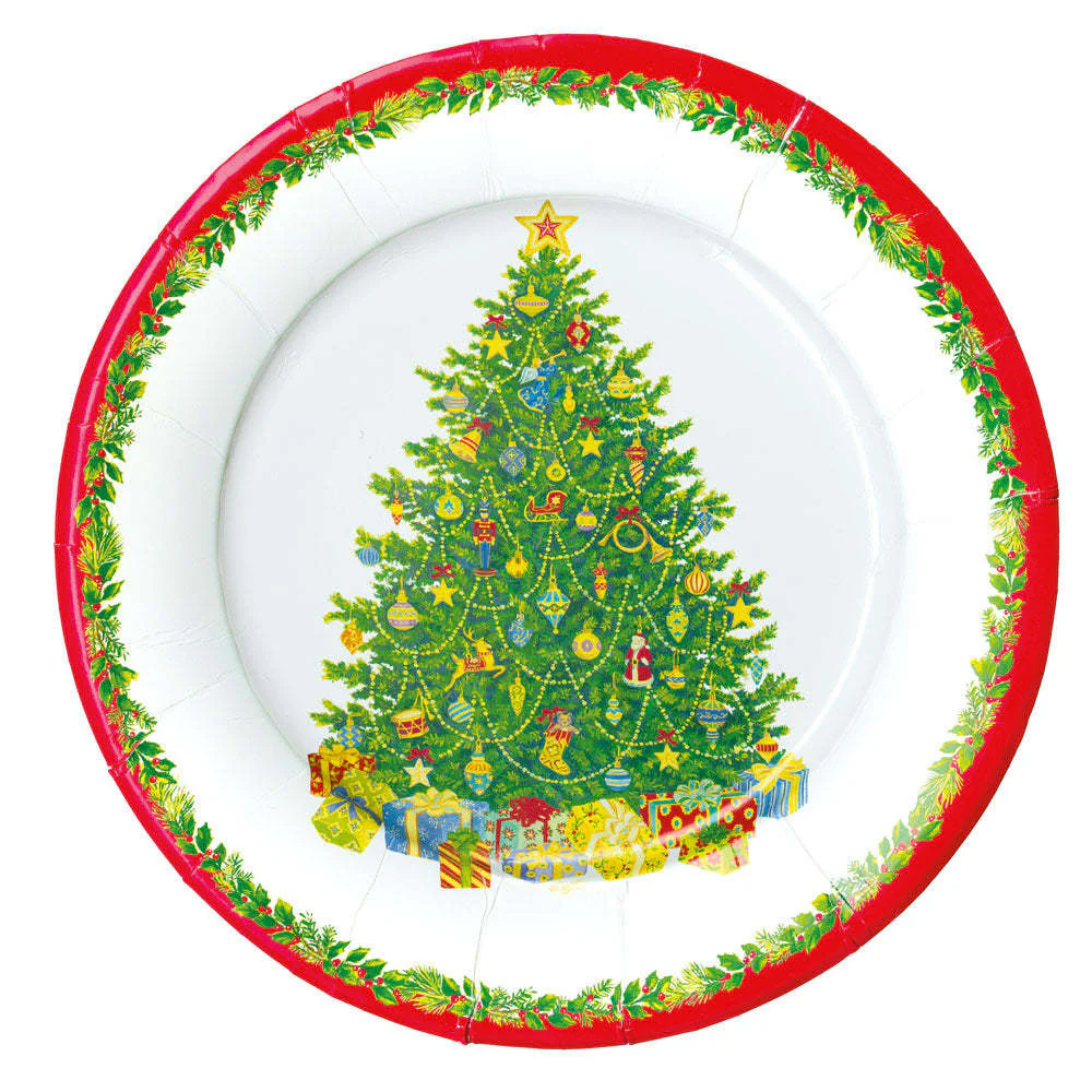 Christmas Tree Paper Dinner Plates