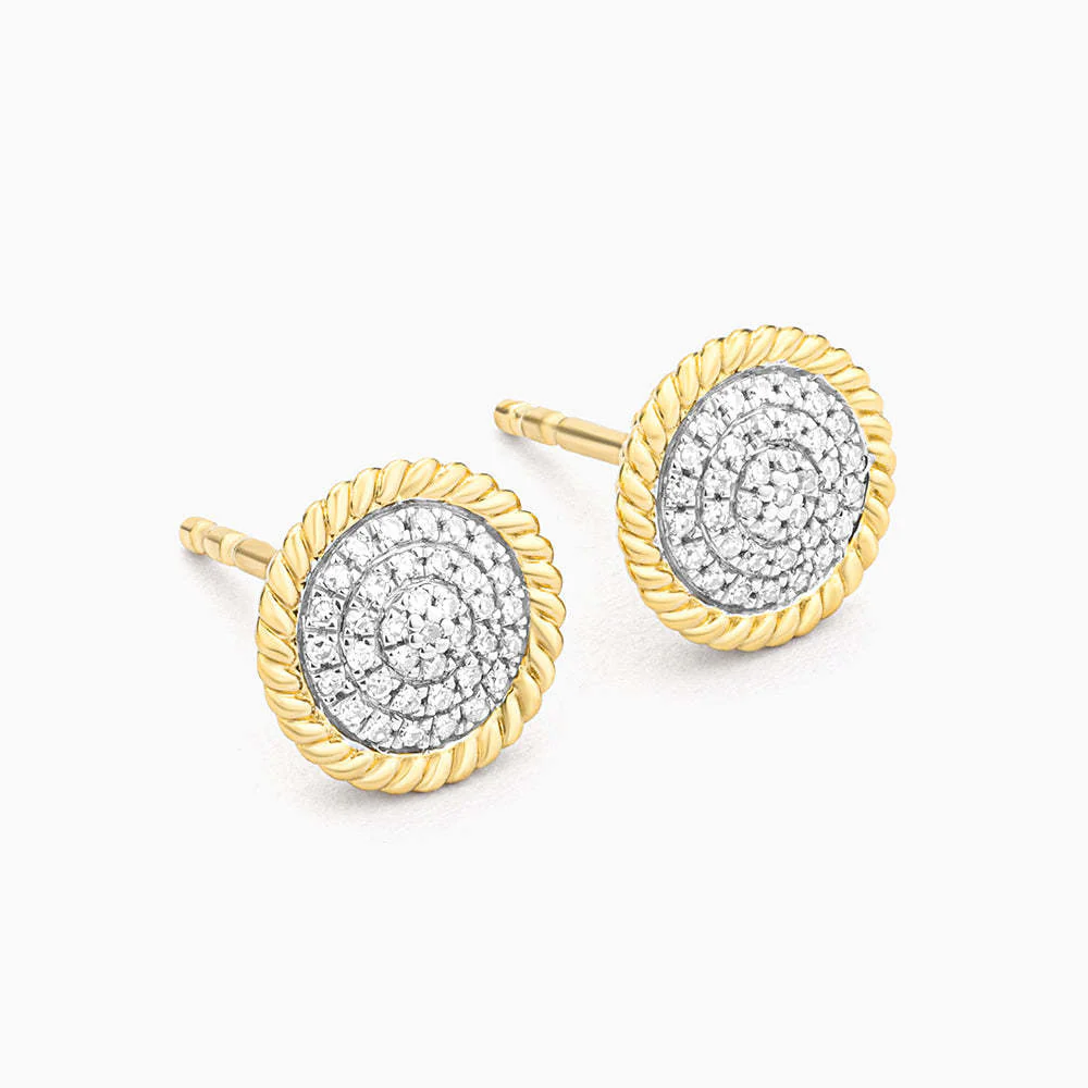 Circle Rope Stud Earrings - Image 3