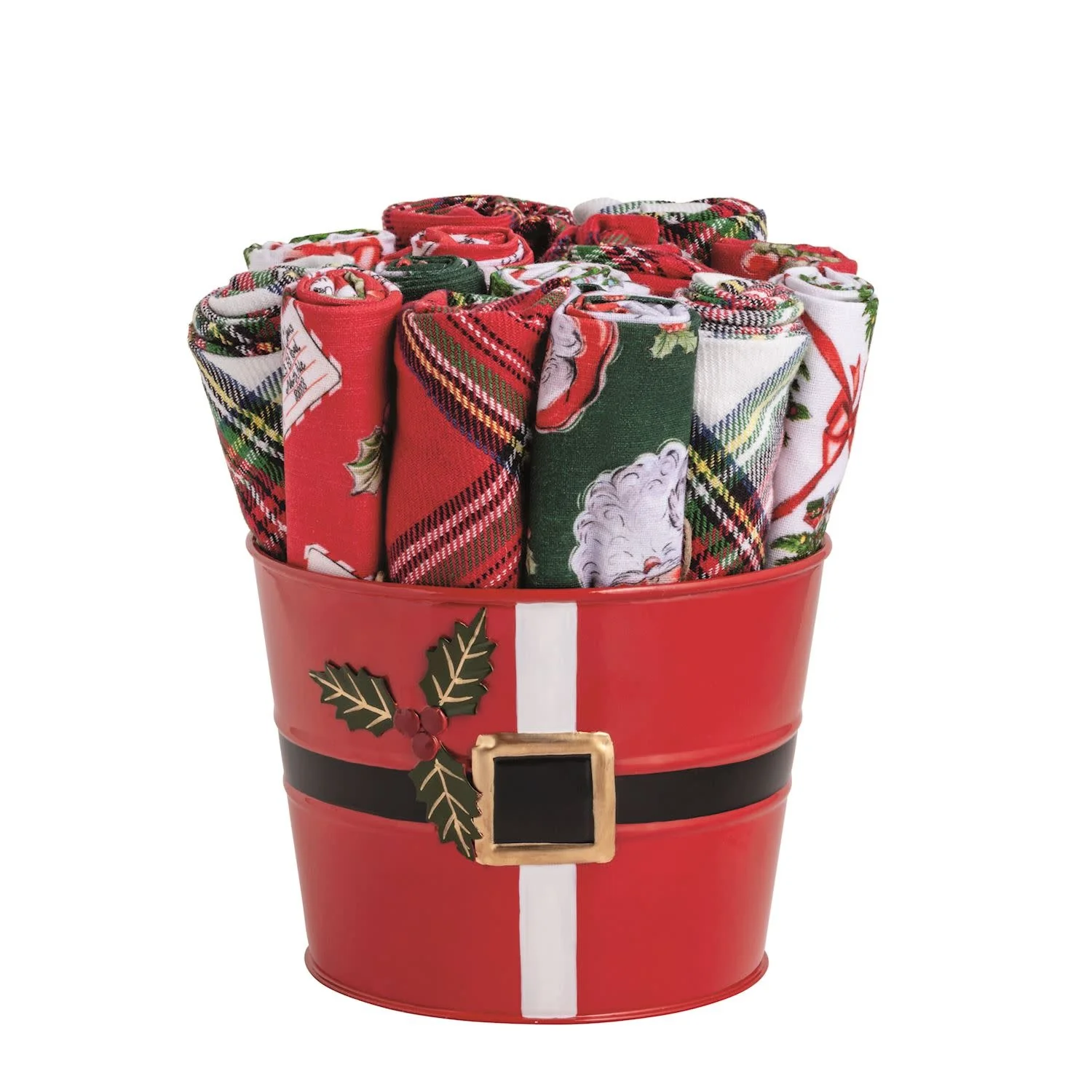 Classic Christmas Towel Bucket - Image 2