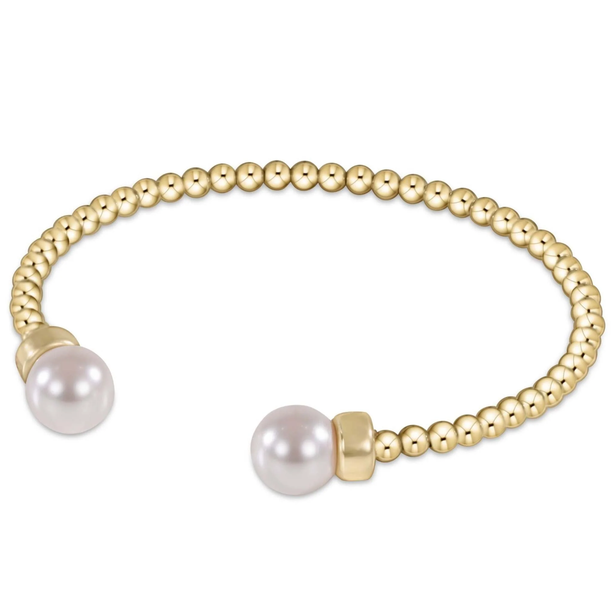 Classic Gold 3MM Bead Cuff - Image 3