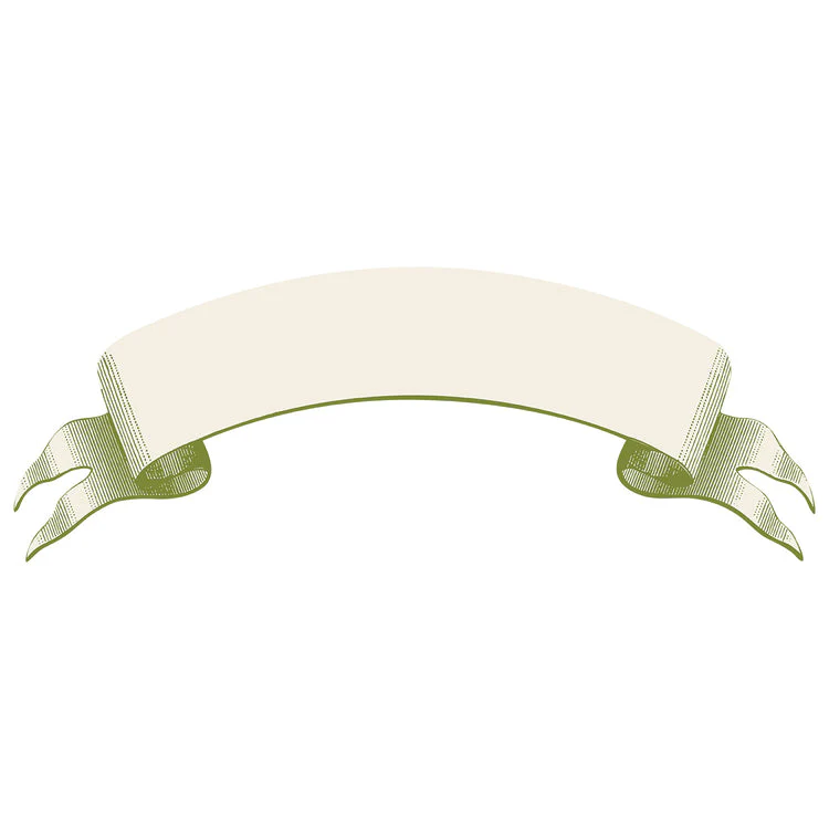 Classic Moss Banner Table Accent