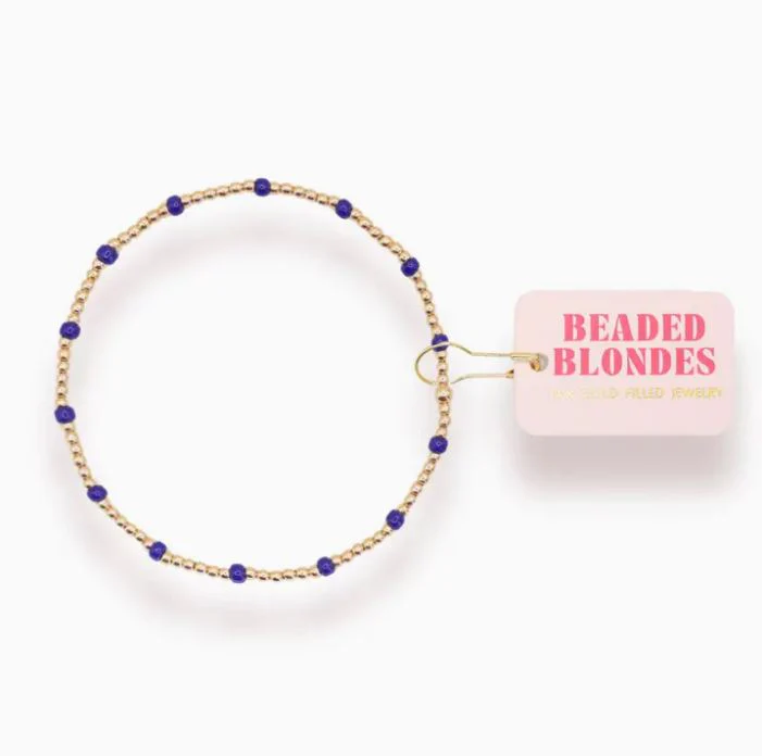 Cobalt Blue Dainty Poppi Bracelet